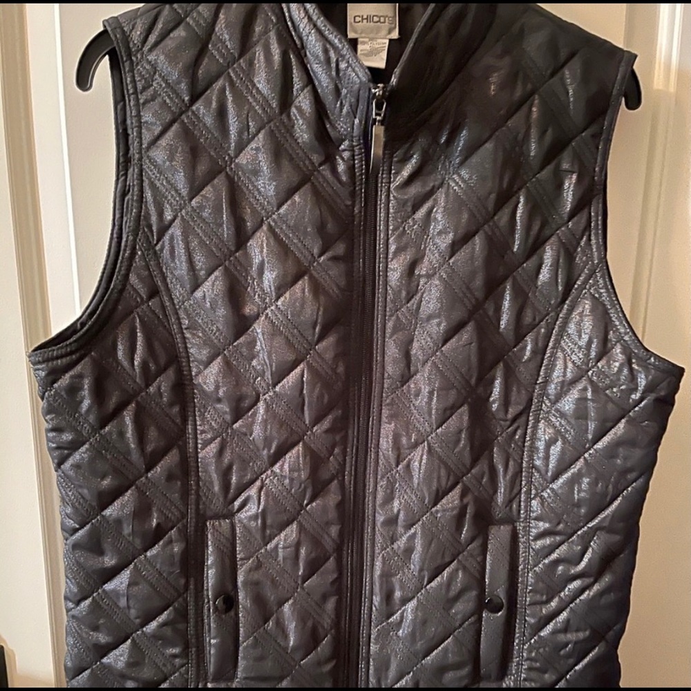 Chico’s Vest Black  Chico’s Size 2 or Large
